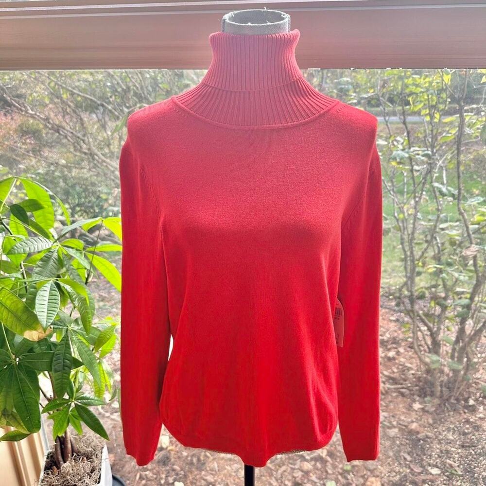 Turtleneck sweater women medium preppy academia minimalist business normcore